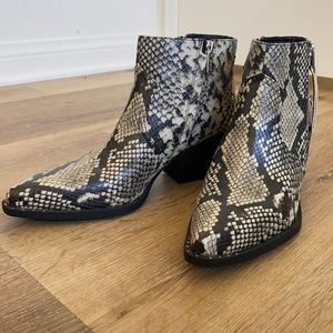 Faux Snakeskin Sam Edelman Booties